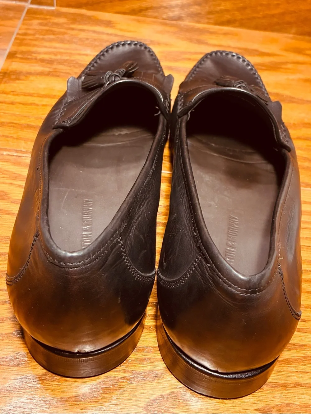 Y2K VTG Johnston & Murphy Tassel Kiltie Loafers Black Men’s 11